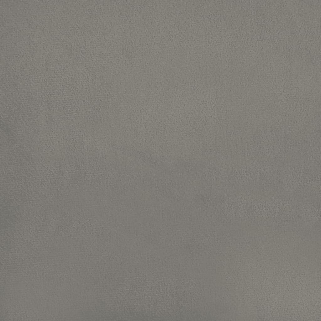 Bedframe zonder matras 120x190 cm fluweel lichtgrijs is nu te koop bij PeponiXL, paradijselijk wonen!