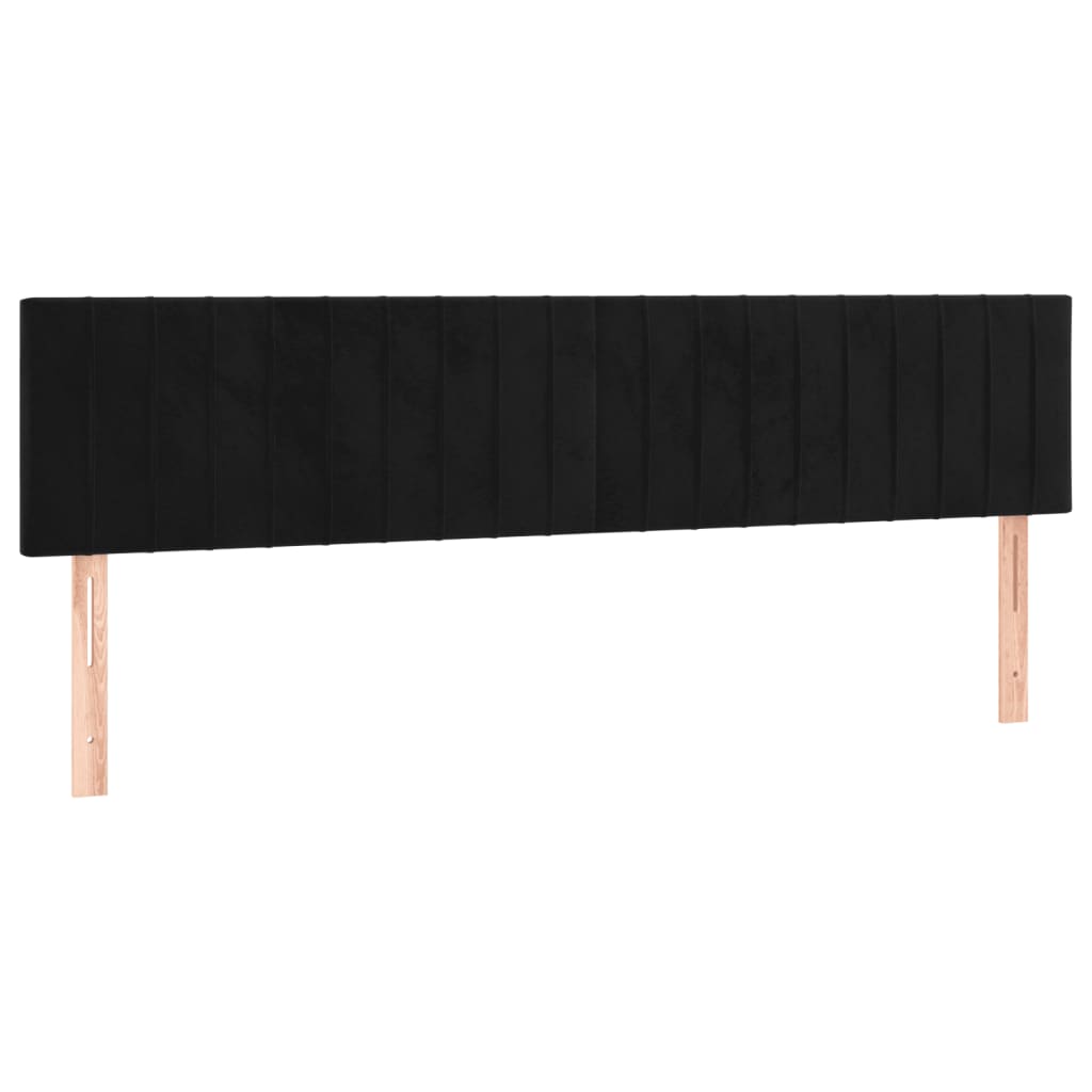 Bedframe zonder matras 120x190 cm fluweel zwart is nu te koop bij PeponiXL, paradijselijk wonen!