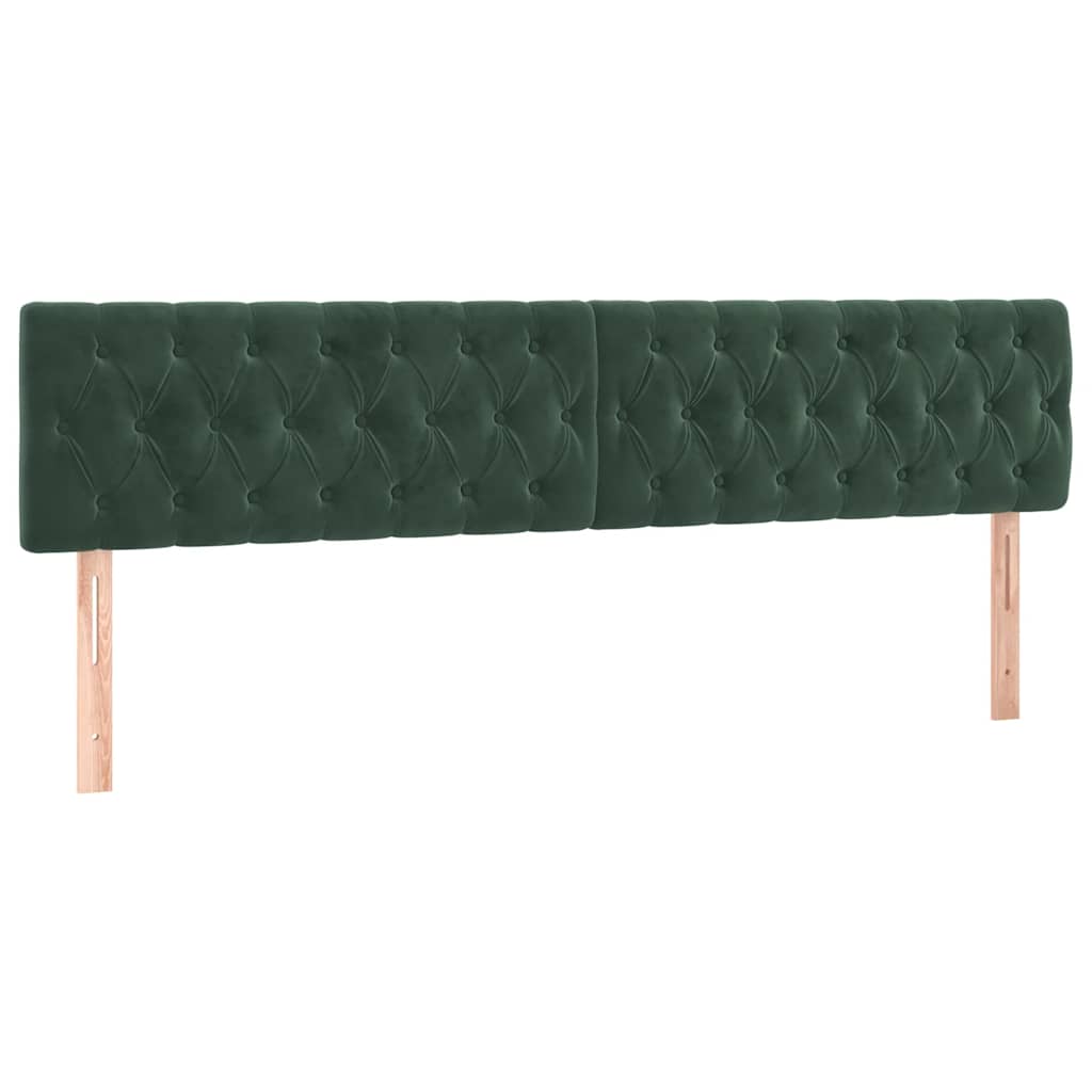 Bedframe zonder matras 120x190 cm fluweel donkergroen is nu te koop bij PeponiXL, paradijselijk wonen!