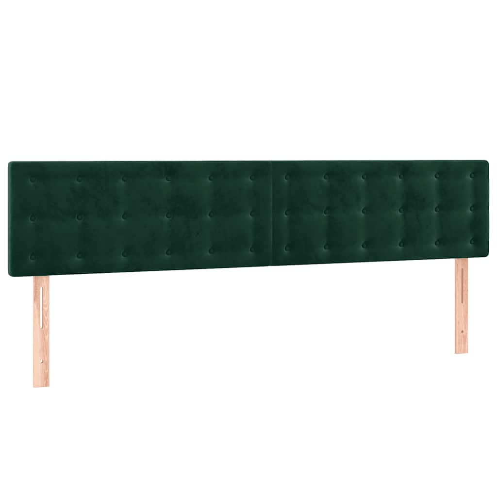 Bedframe zonder matras 120x190 cm fluweel donkergroen is nu te koop bij PeponiXL, paradijselijk wonen!