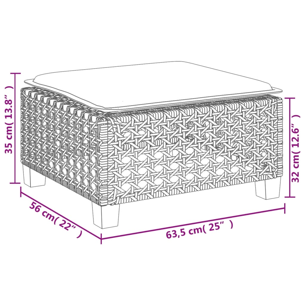 4-delige Loungeset met kussens poly rattan zwart is nu te koop bij PeponiXL, paradijselijk wonen!