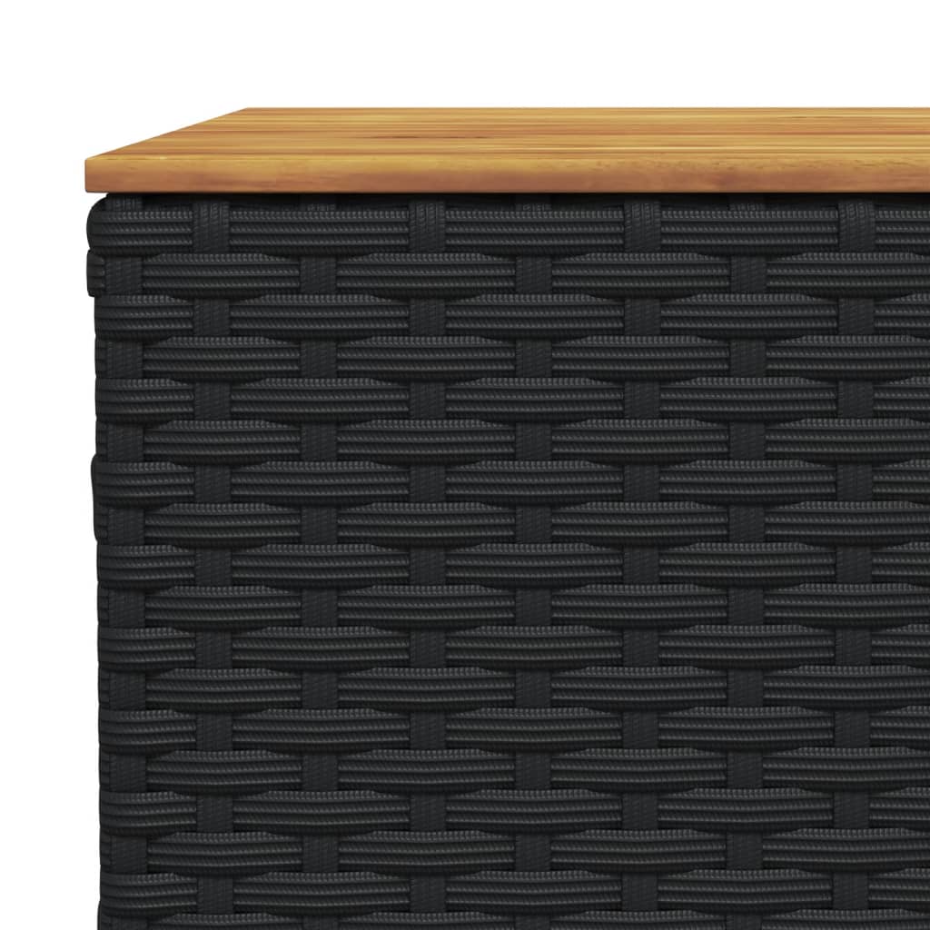 6-delige Loungeset met kussens poly rattan zwart is nu te koop bij PeponiXL, paradijselijk wonen!