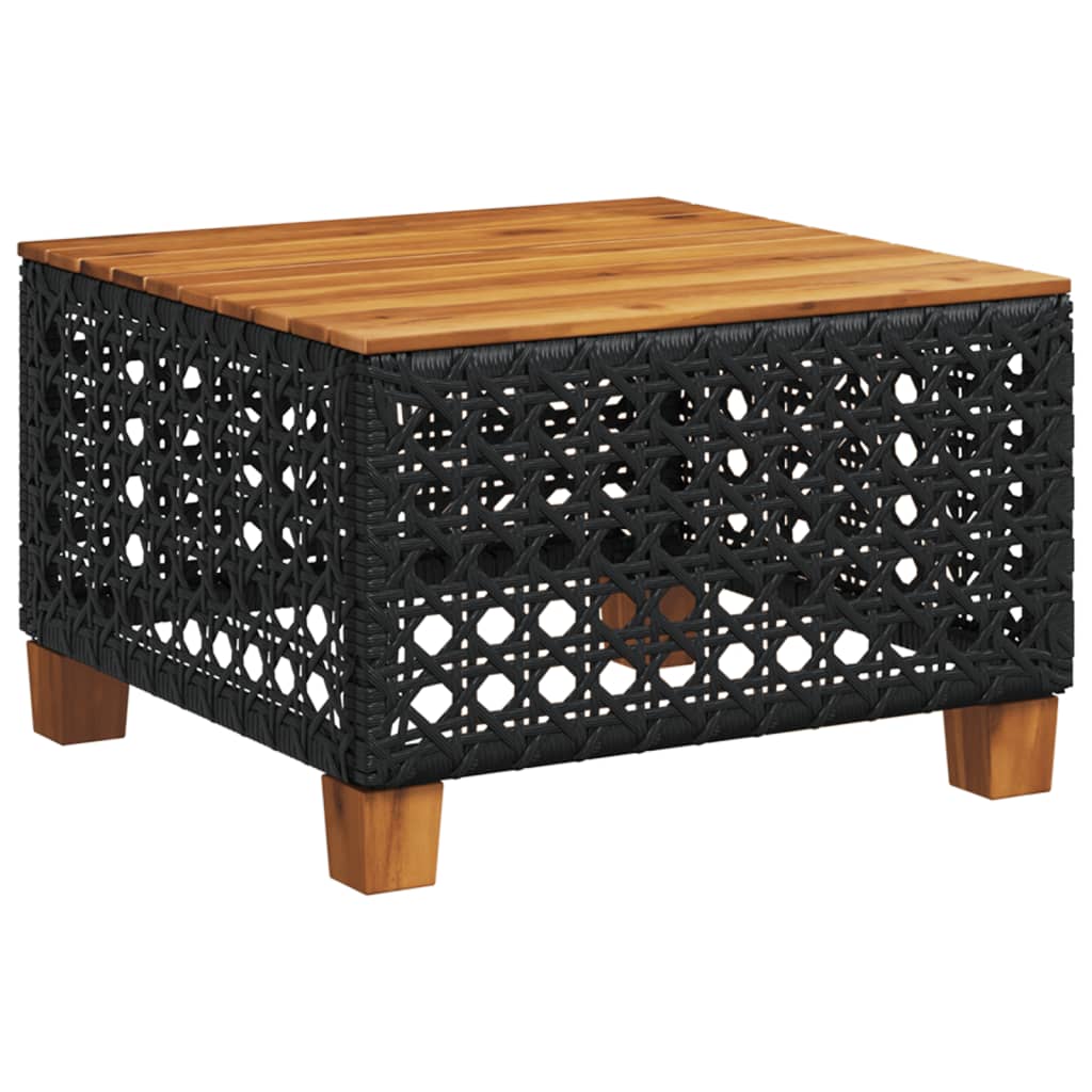 6-delige Loungeset met kussens poly rattan zwart is nu te koop bij PeponiXL, paradijselijk wonen!
