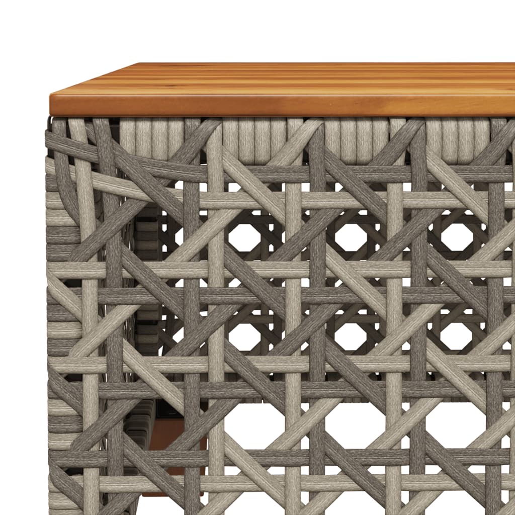 6-delige Loungeset met kussens poly rattan grijs is nu te koop bij PeponiXL, paradijselijk wonen!