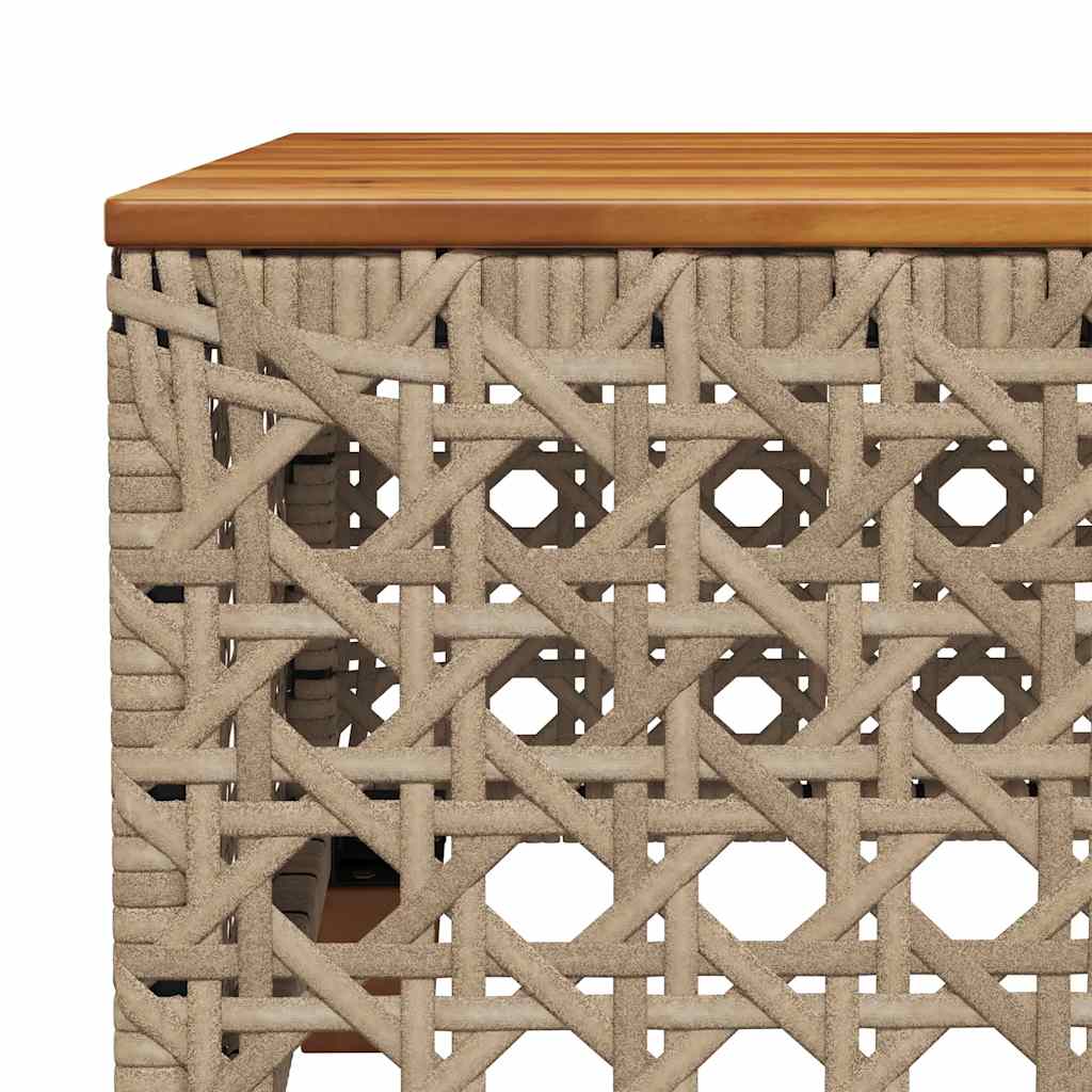 7-delige Loungeset met kussens poly rattan beige is nu te koop bij PeponiXL, paradijselijk wonen!