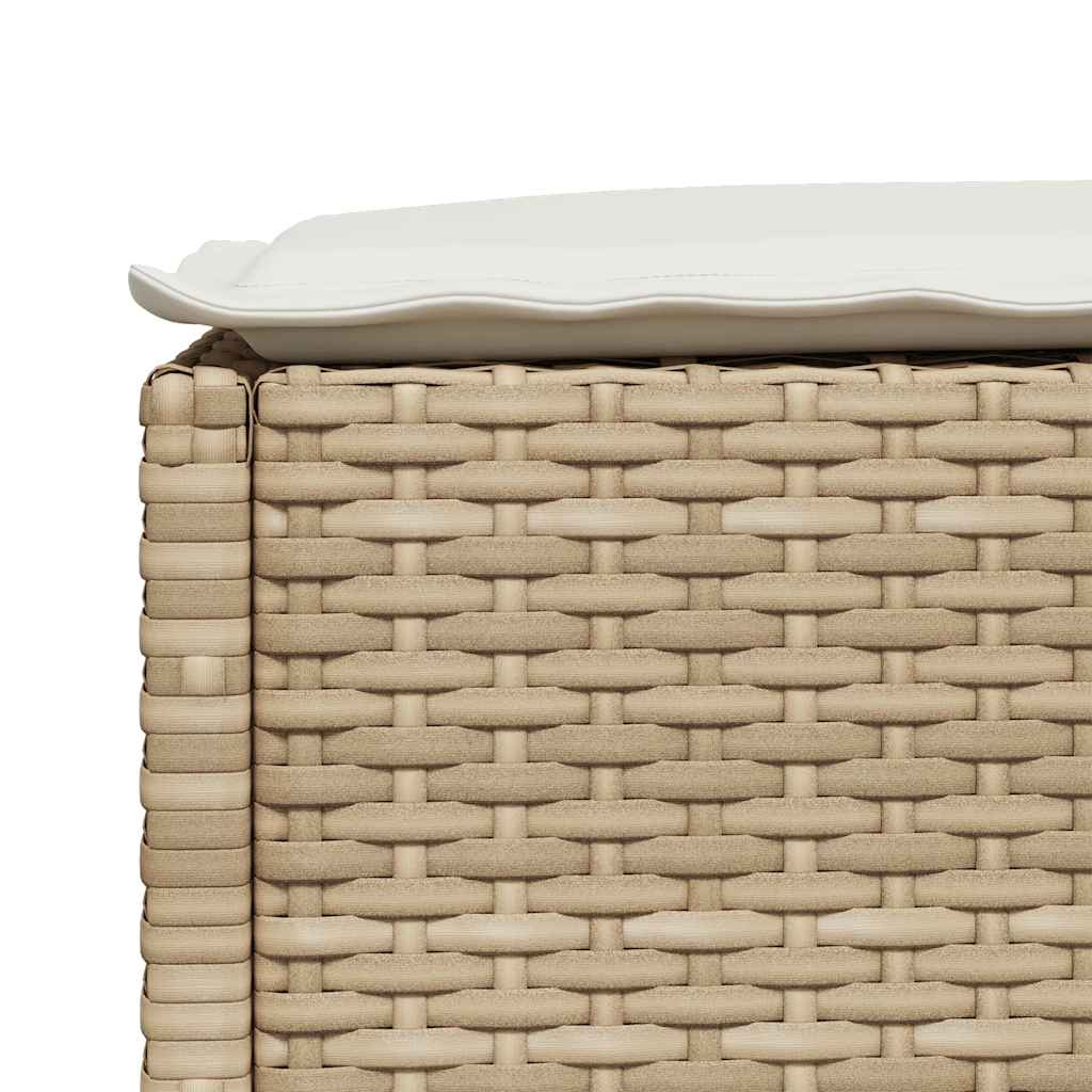 7-delige Loungeset met kussens poly rattan beige is nu te koop bij PeponiXL, paradijselijk wonen!