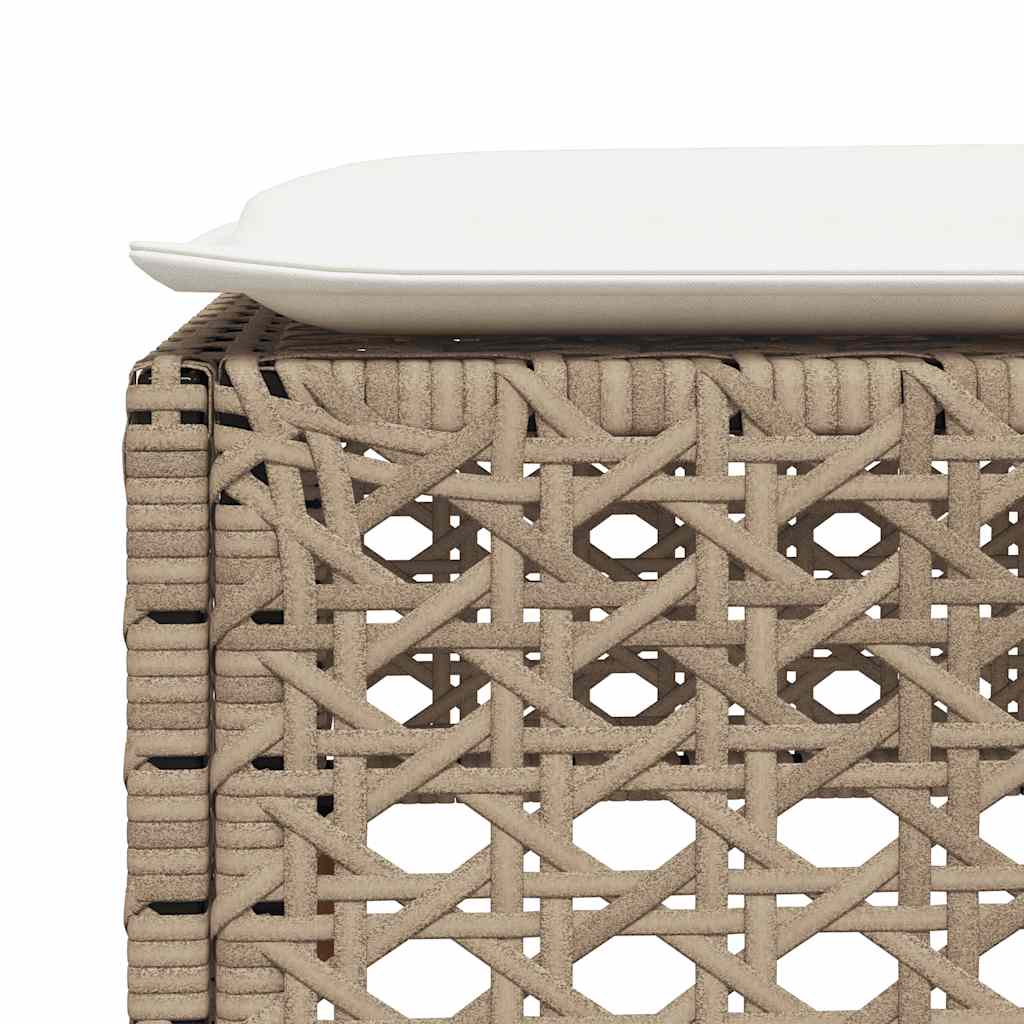 8-delige Loungeset met kussens poly rattan beige is nu te koop bij PeponiXL, paradijselijk wonen!