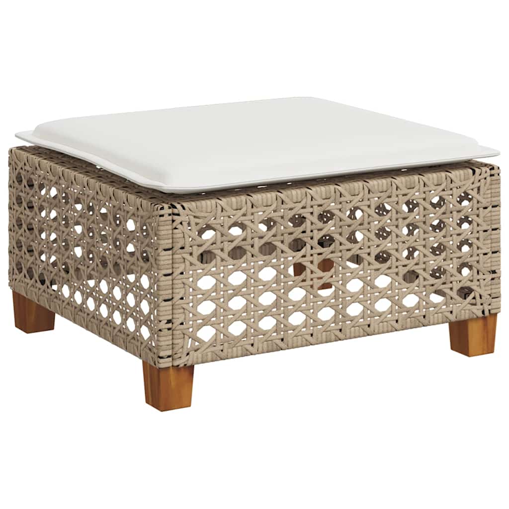 8-delige Loungeset met kussens poly rattan beige is nu te koop bij PeponiXL, paradijselijk wonen!