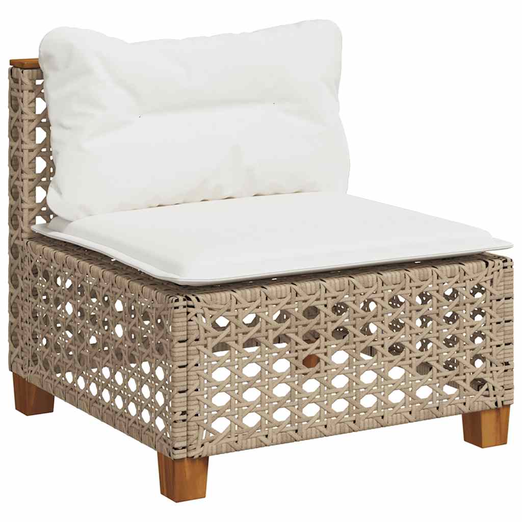 10-delige Loungeset met kussens poly rattan beige is nu te koop bij PeponiXL, paradijselijk wonen!