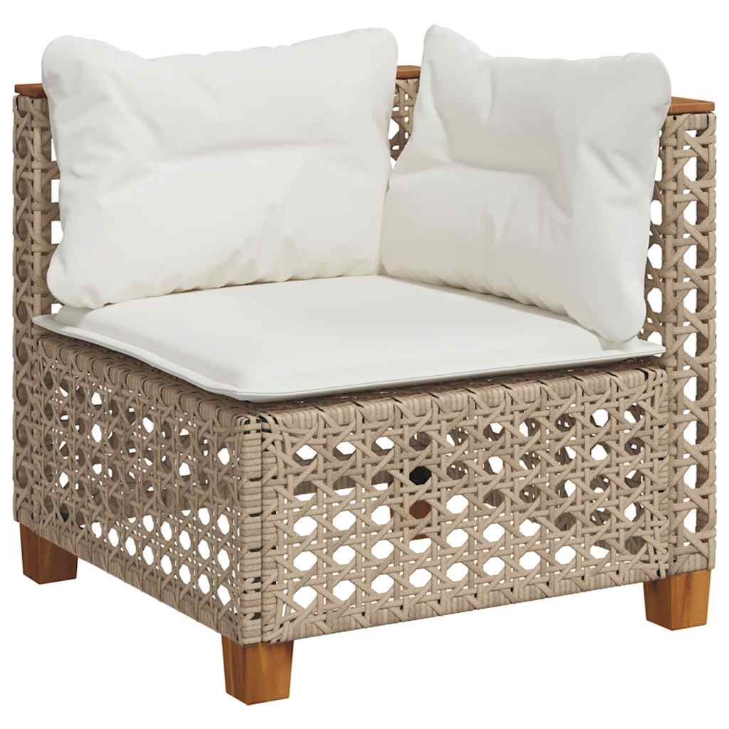 11-delige Tuinset met kussens poly rattan beige is nu te koop bij PeponiXL, paradijselijk wonen!