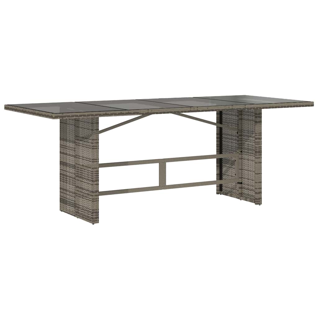 Tuin eettafelset met kussen 7 pcs Grijs poly rattan is nu te koop bij PeponiXL, paradijselijk wonen!