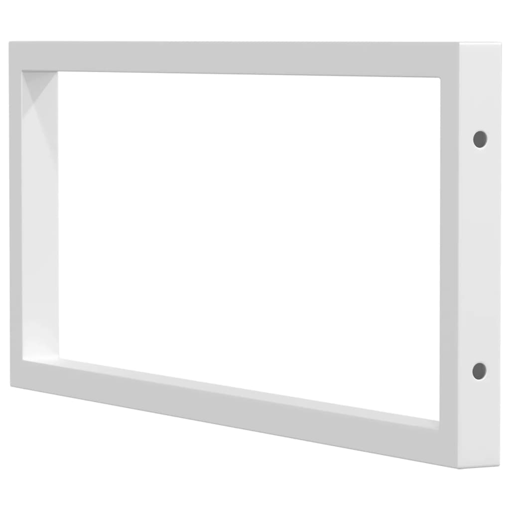 Wandbeugels voor wasbak 2 st rechthoekig staal wit is nu te koop bij PeponiXL, paradijselijk wonen!