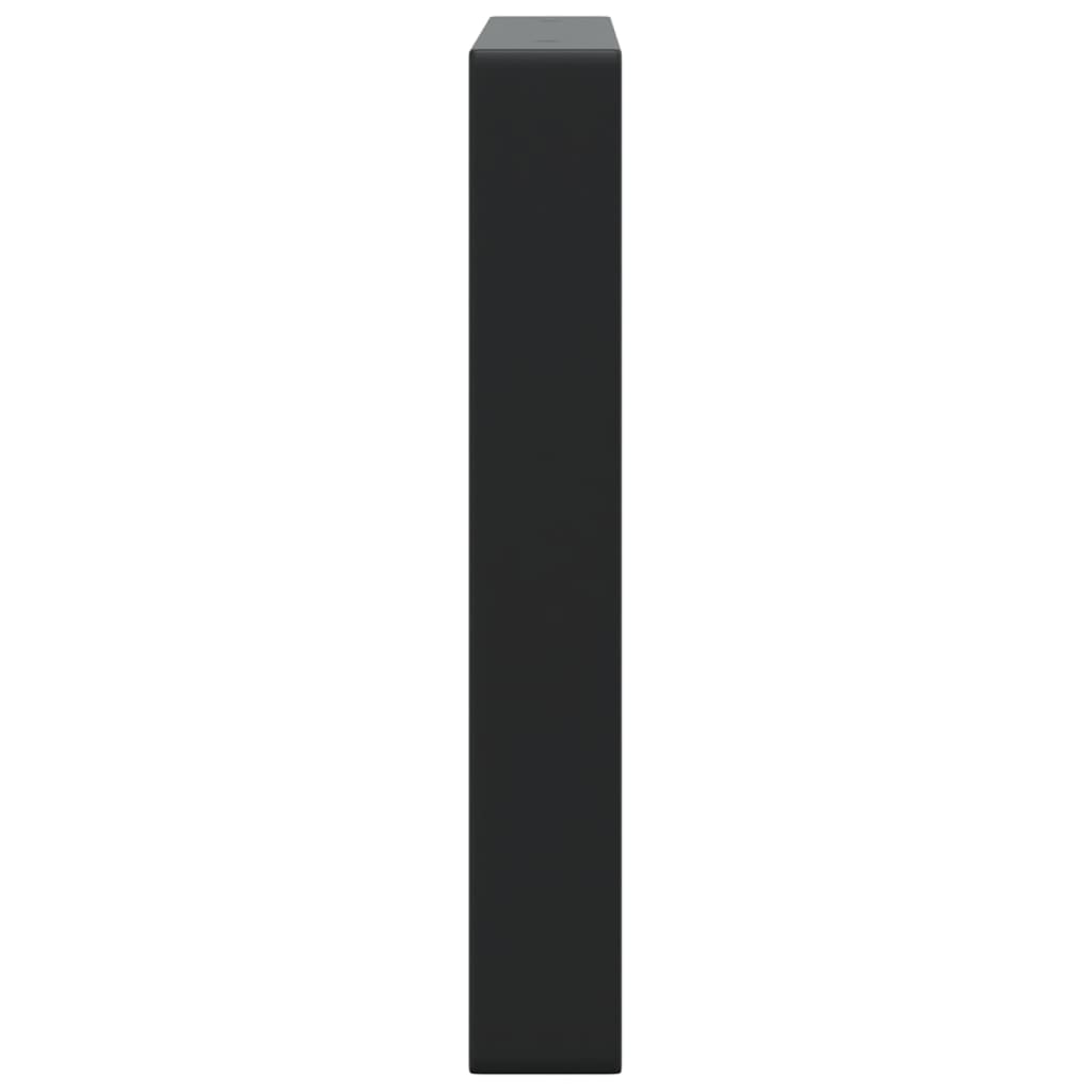 Wandbeugels voor wasbak 2 st rechthoekig staal zwart is nu te koop bij PeponiXL, paradijselijk wonen!