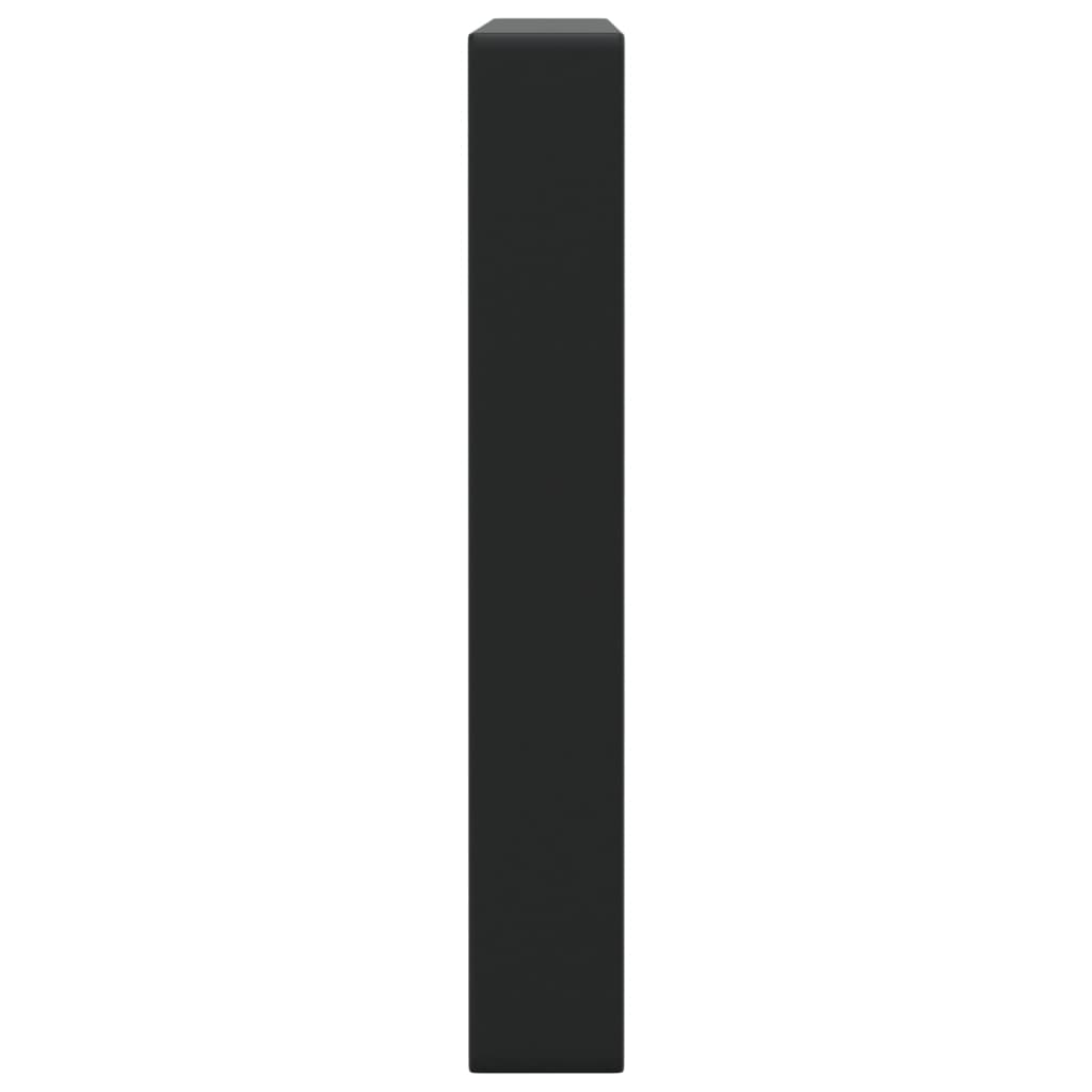 Wandbeugels voor wasbak 2 st rechthoekig staal zwart is nu te koop bij PeponiXL, paradijselijk wonen!