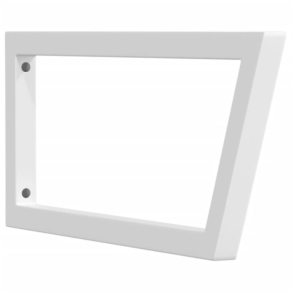 Wandbeugels voor wasbak 2 st trapezium staal wit is nu te koop bij PeponiXL, paradijselijk wonen!