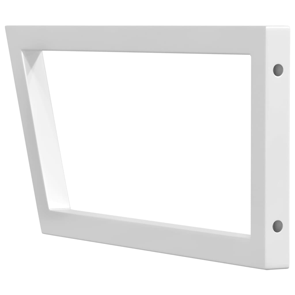 Wandbeugels voor wasbak 2 st trapezium staal wit is nu te koop bij PeponiXL, paradijselijk wonen!