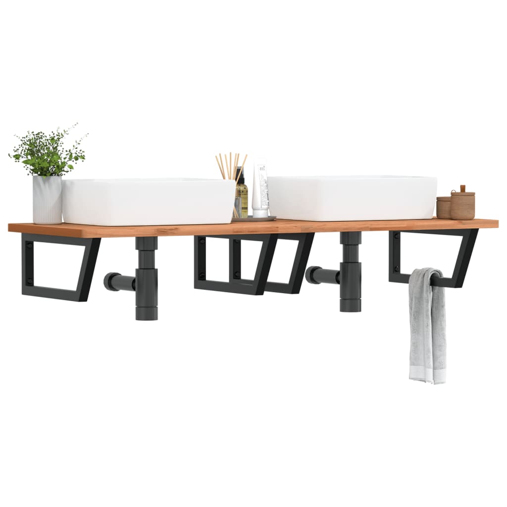 Wandbeugels voor wasbak 2 st trapezium staal zwart is nu te koop bij PeponiXL, paradijselijk wonen!