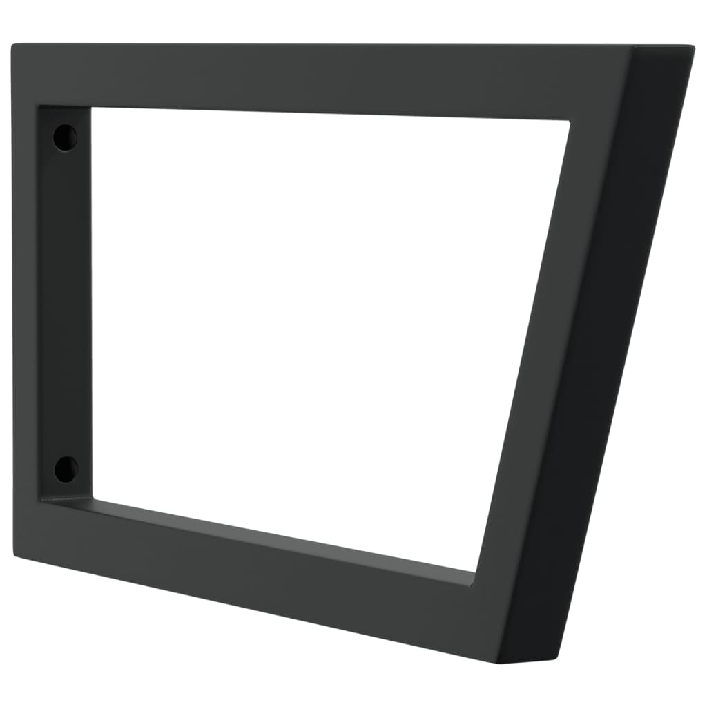 Wandbeugels voor wasbak 2 st trapezium staal zwart is nu te koop bij PeponiXL, paradijselijk wonen!