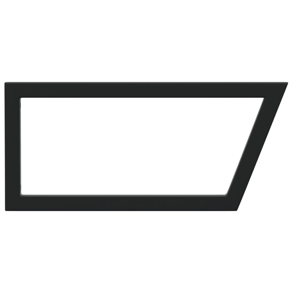 Wandbeugels voor wasbak 2 st trapezium staal zwart is nu te koop bij PeponiXL, paradijselijk wonen!