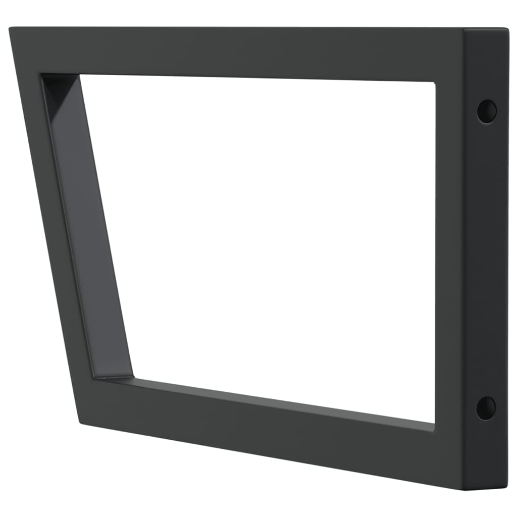Wandbeugels voor wasbak 2 st trapezium staal zwart is nu te koop bij PeponiXL, paradijselijk wonen!