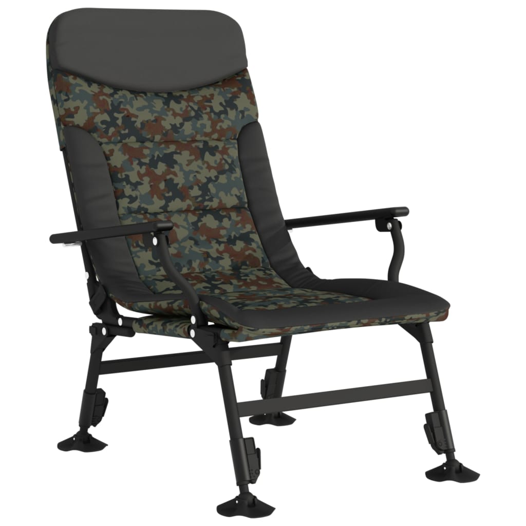 Visstoel met armleuning inklapbaar camouflage is nu te koop bij PeponiXL, paradijselijk wonen!
