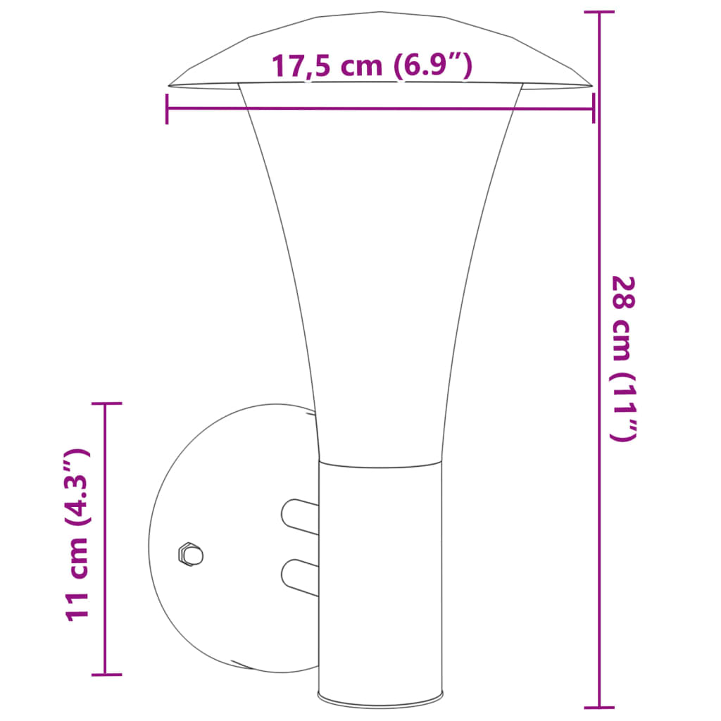 Buitenwandlampen 2 st roestvrij staal zilverkleurig is nu te koop bij PeponiXL, paradijselijk wonen!