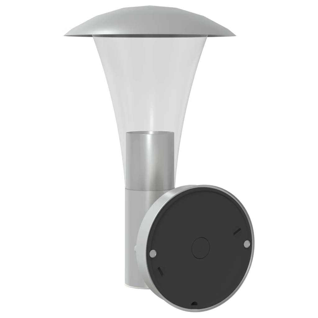 Buitenwandlamp met sensor roestvrij staal zilverkleurig is nu te koop bij PeponiXL, paradijselijk wonen!