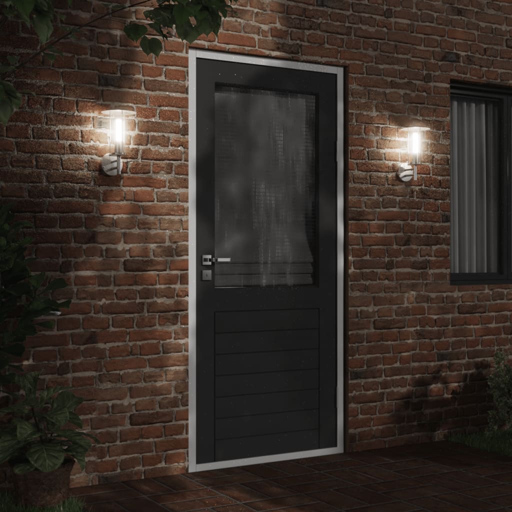 Buitenwandlamp roestvrij staal zilverkleurig is nu te koop bij PeponiXL, paradijselijk wonen!