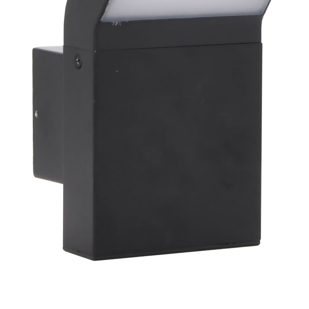 Buitenwandlampen 2 st LED gegoten aluminium zwart is nu te koop bij PeponiXL, paradijselijk wonen!