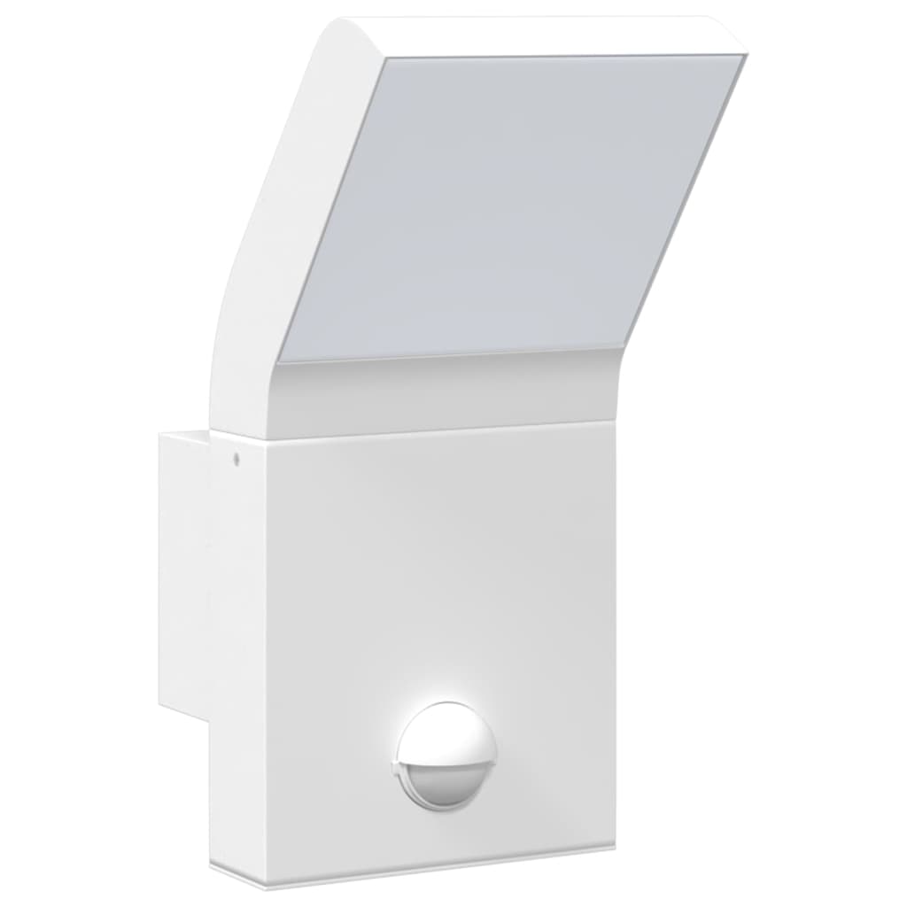 Buitenwandlamp LED met sensors gegoten aluminium wit is nu te koop bij PeponiXL, paradijselijk wonen!