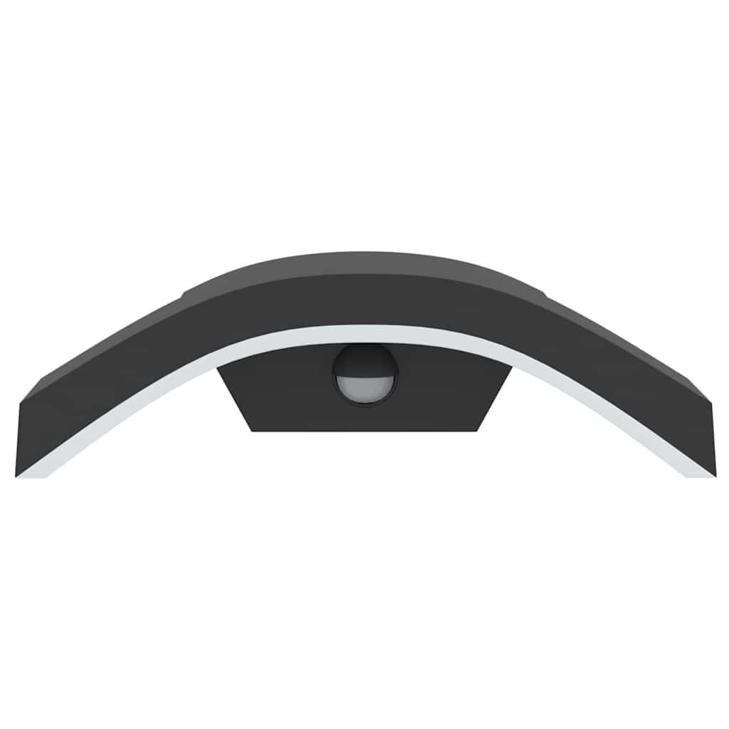 Buitenwandlamp LED met sensors gegoten aluminium zwart is nu te koop bij PeponiXL, paradijselijk wonen!