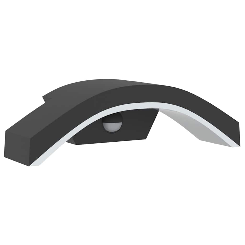 Buitenwandlamp LED met sensors gegoten aluminium zwart is nu te koop bij PeponiXL, paradijselijk wonen!