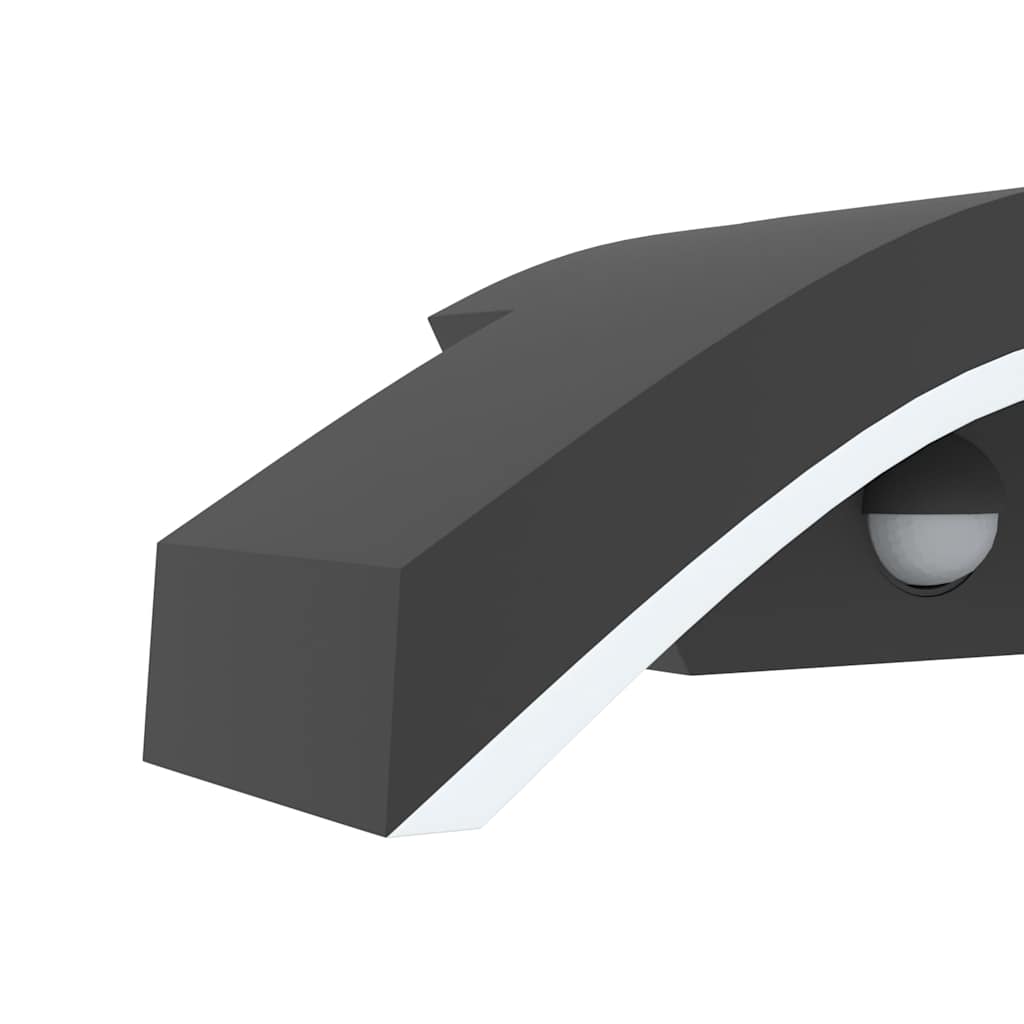 Buitenwandlamp LED met sensors gegoten aluminium zwart is nu te koop bij PeponiXL, paradijselijk wonen!