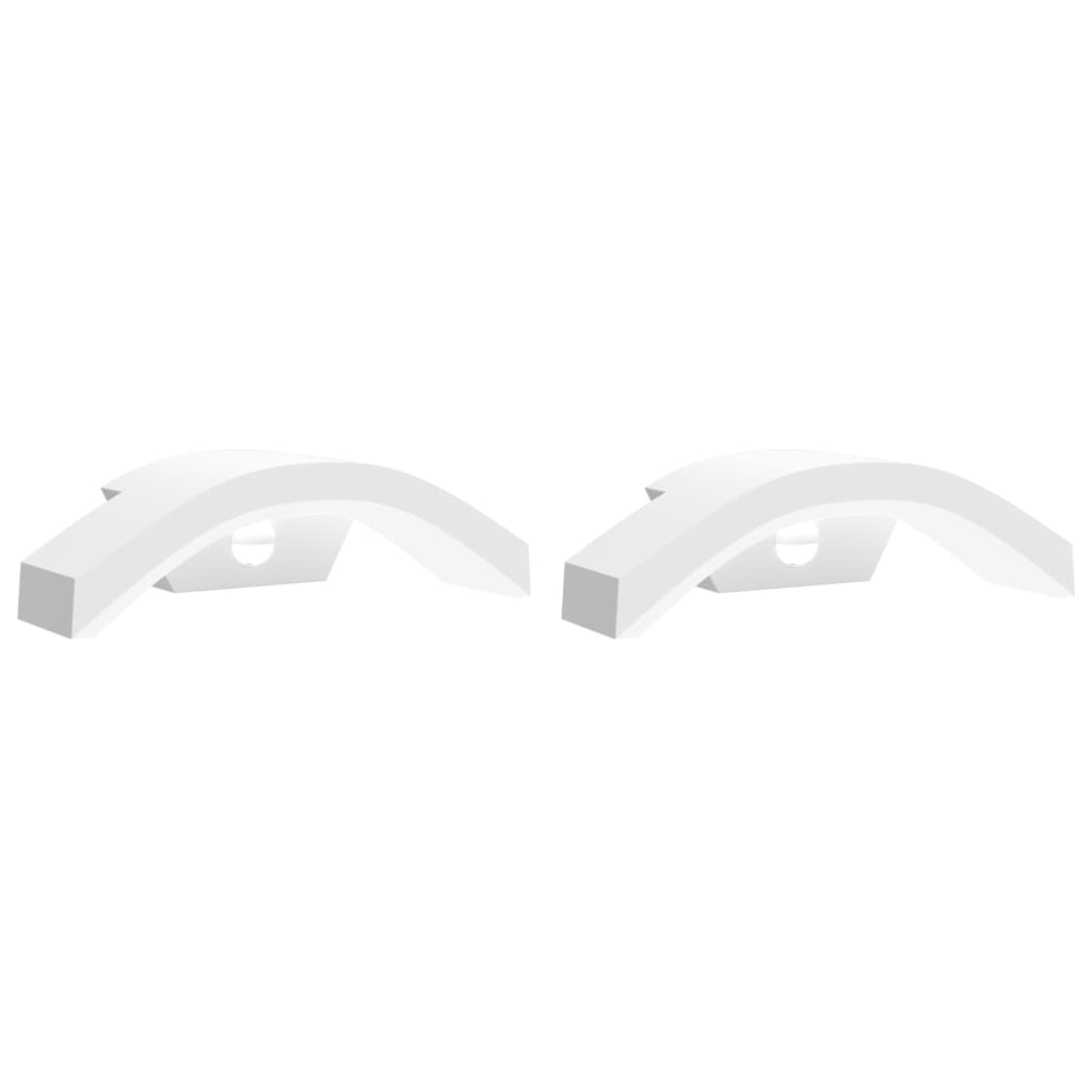 Buitenwandlampen 2 st LED met sensors gegoten aluminium wit is nu te koop bij PeponiXL, paradijselijk wonen!