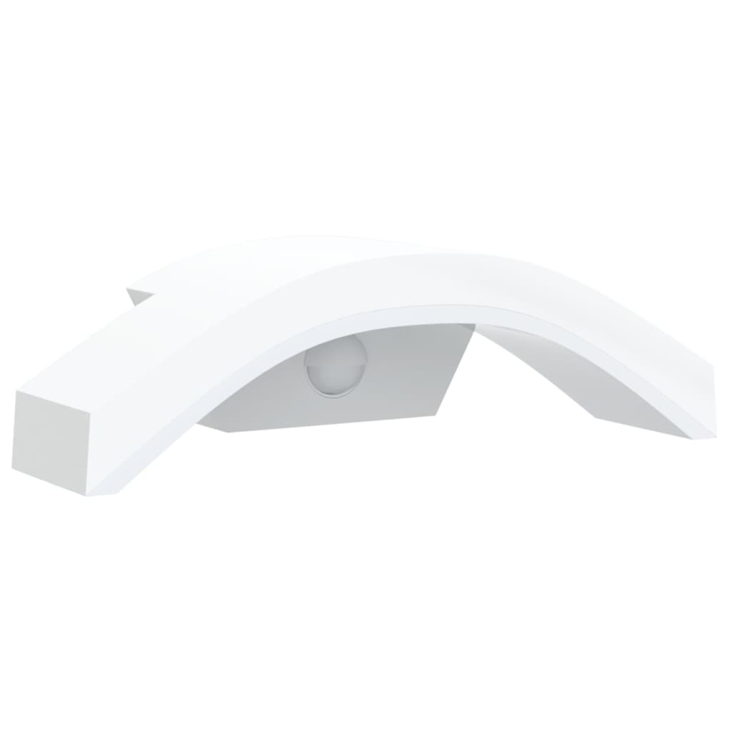 Buitenwandlampen 2 st LED met sensors gegoten aluminium wit is nu te koop bij PeponiXL, paradijselijk wonen!