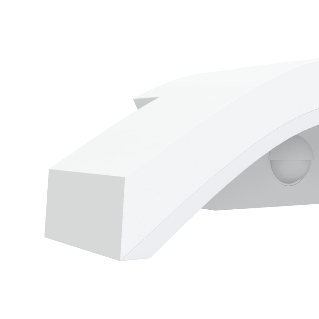Buitenwandlampen 2 st LED met sensors gegoten aluminium wit is nu te koop bij PeponiXL, paradijselijk wonen!