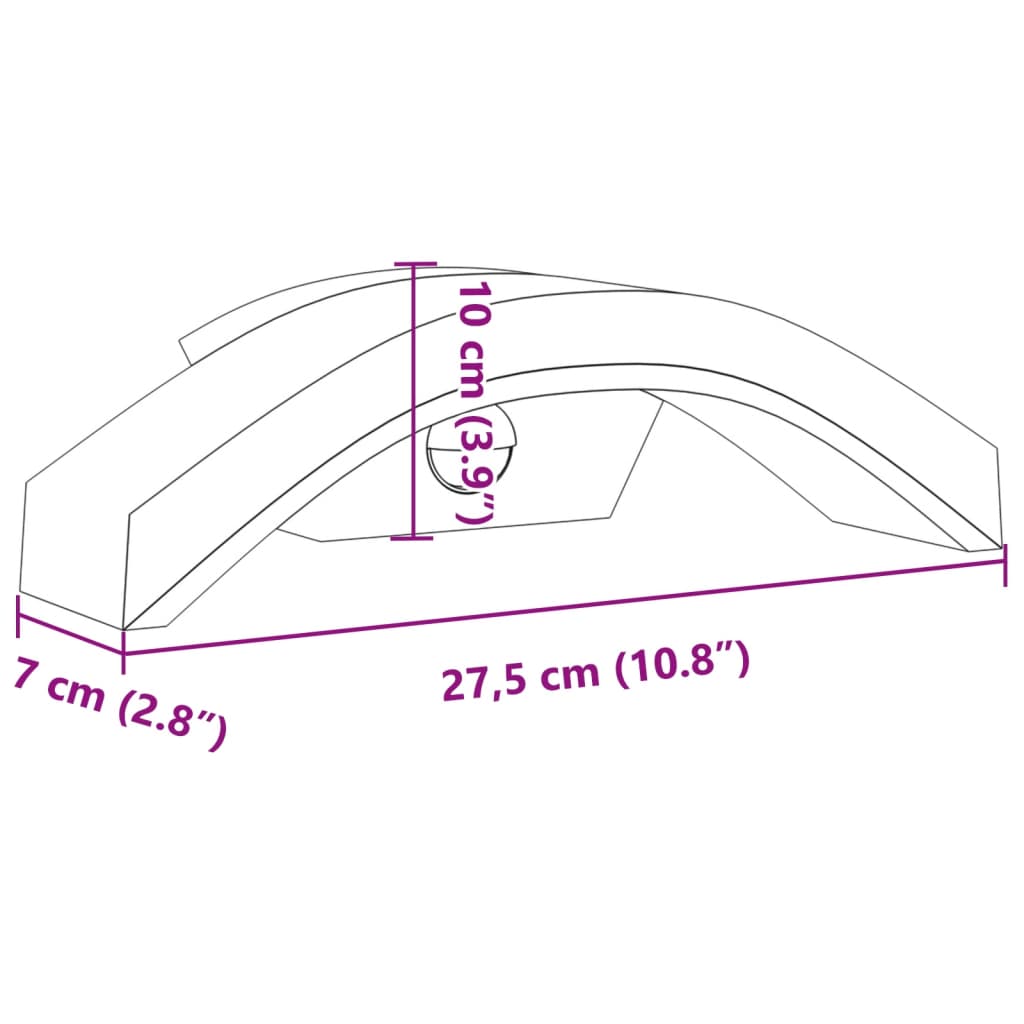 Buitenwandlampen 2 st LED met sensors gegoten aluminium wit is nu te koop bij PeponiXL, paradijselijk wonen!
