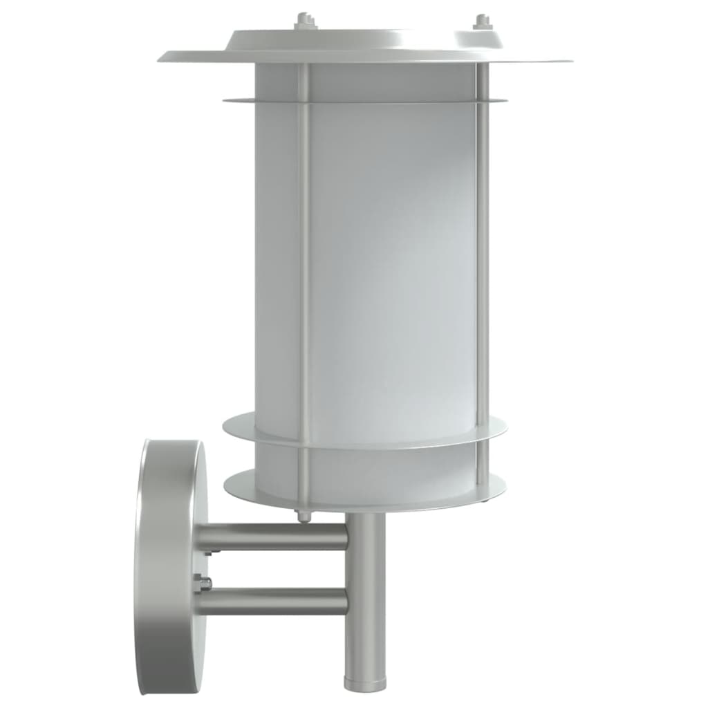 Buitenwandlamp roestvrij staal zilverkleurig is nu te koop bij PeponiXL, paradijselijk wonen!
