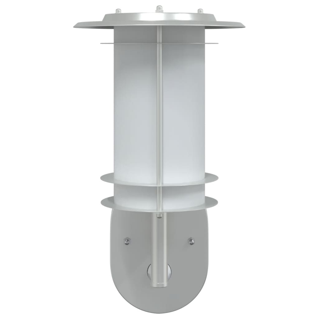 Buitenwandlamp met sensor roestvrij staal zilverkleurig is nu te koop bij PeponiXL, paradijselijk wonen!