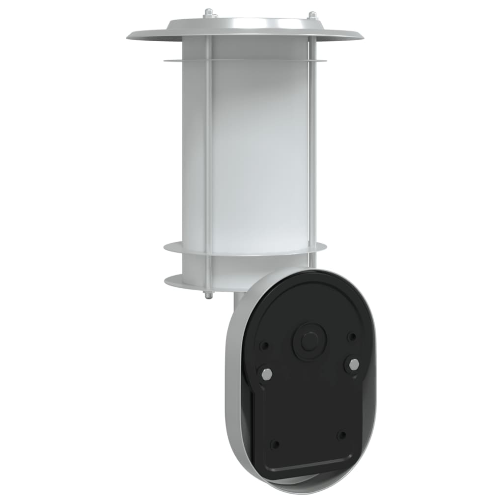 Buitenwandlamp met sensor roestvrij staal zilverkleurig is nu te koop bij PeponiXL, paradijselijk wonen!