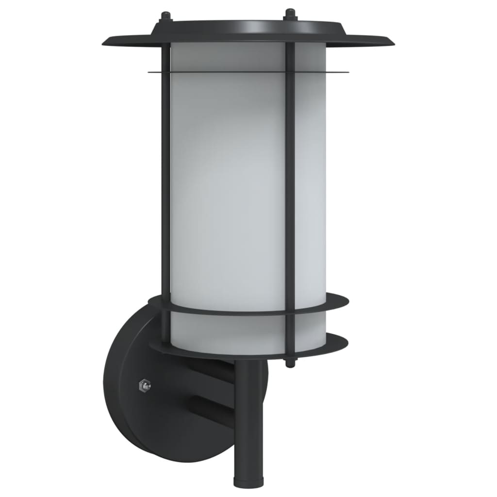 Buitenwandlamp roestvrij staal zwart is nu te koop bij PeponiXL, paradijselijk wonen!