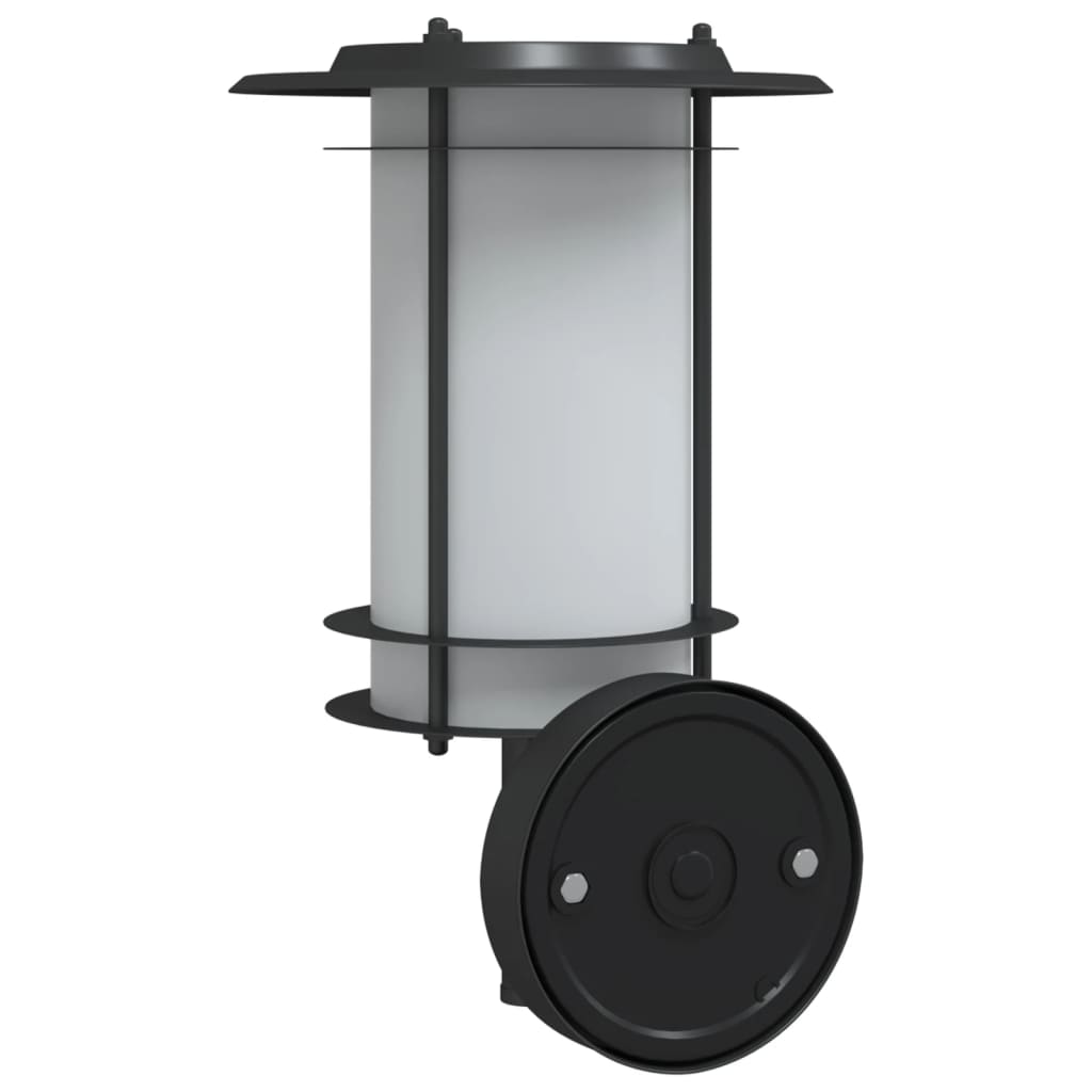 Buitenwandlamp roestvrij staal zwart is nu te koop bij PeponiXL, paradijselijk wonen!