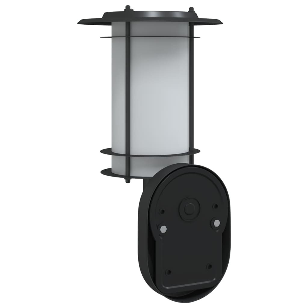 Buitenwandlamp met sensor roestvrij staal zwart is nu te koop bij PeponiXL, paradijselijk wonen!