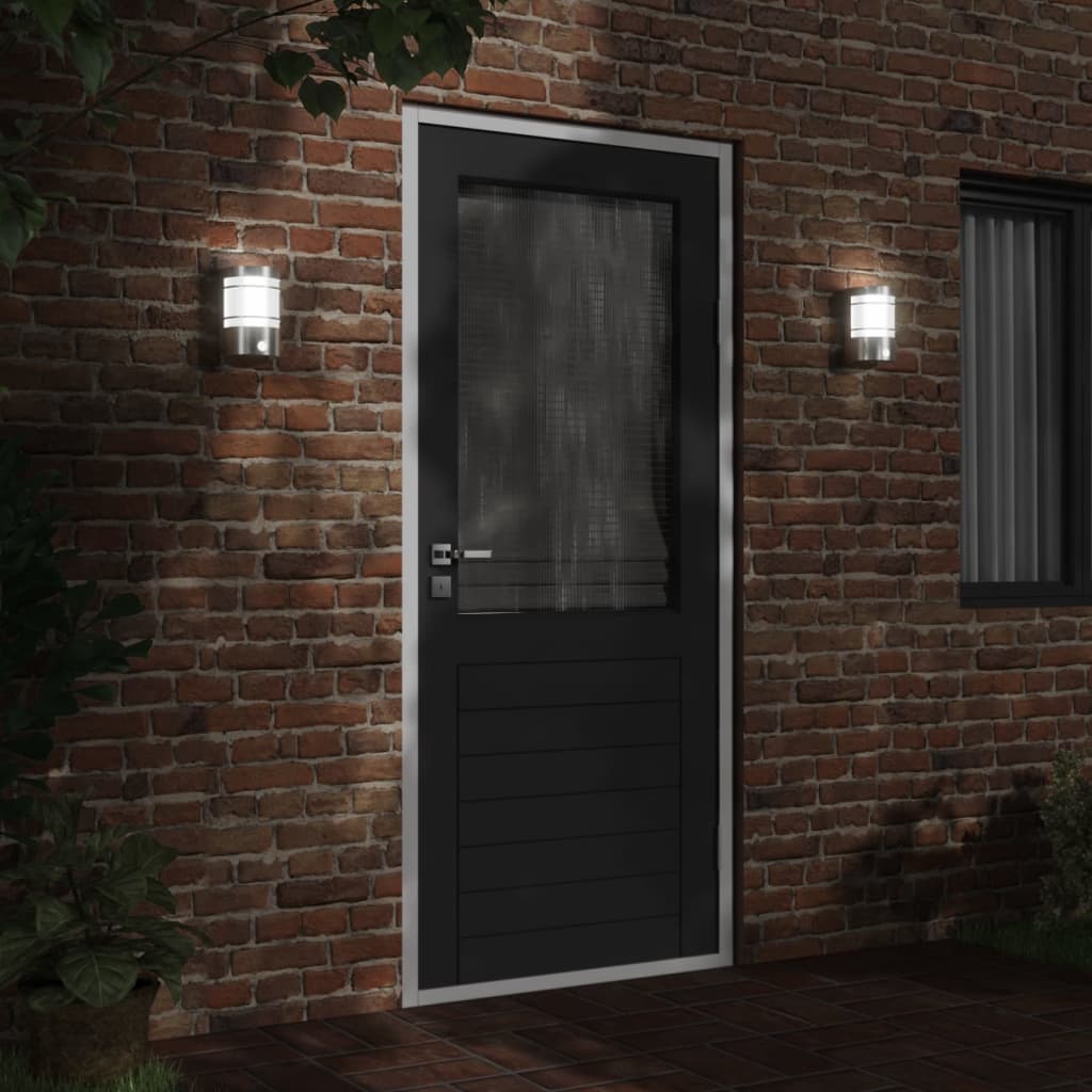 Buitenwandlampen 2 st met sensors roestvrij staal zilverkleurig is nu te koop bij PeponiXL, paradijselijk wonen!