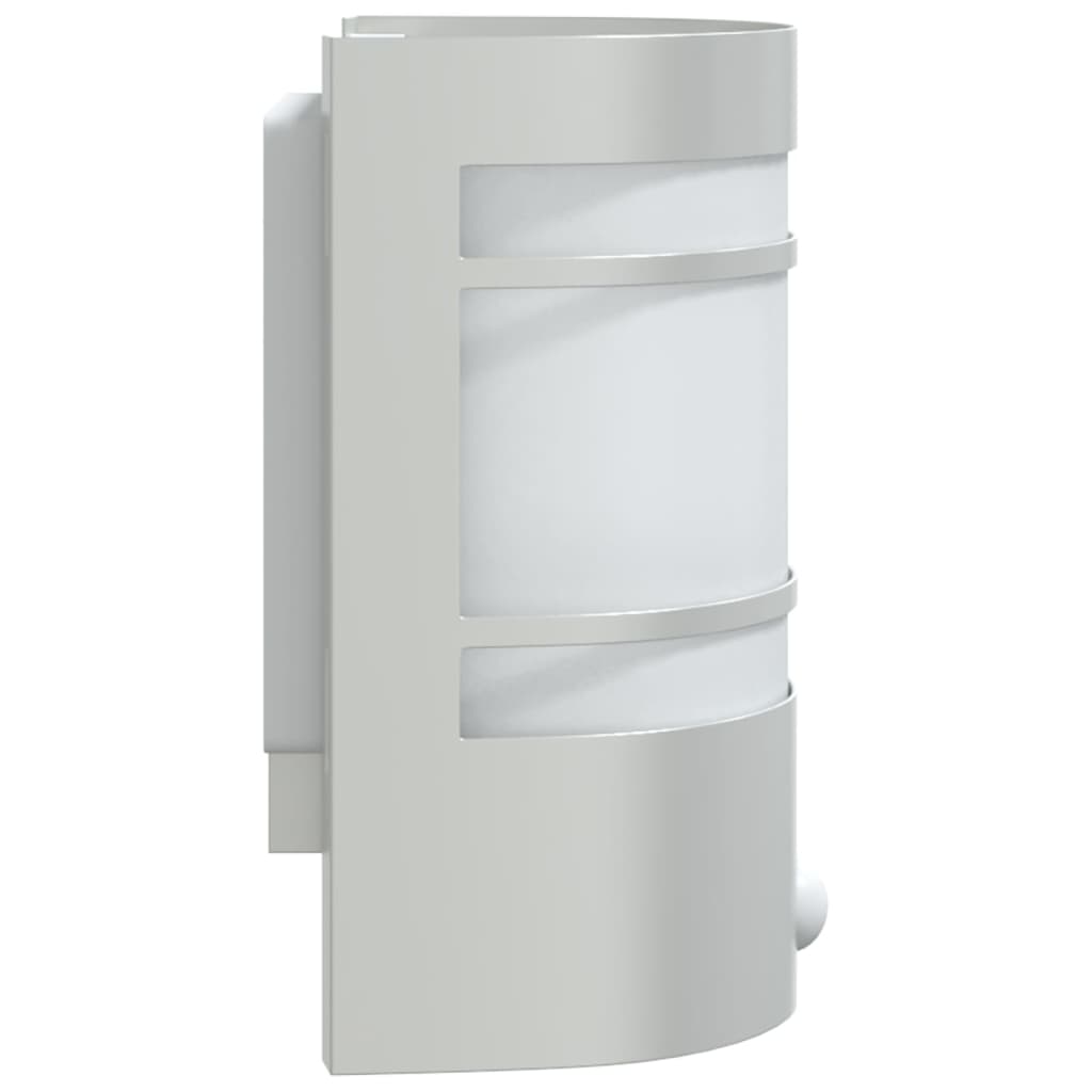 Buitenwandlampen 2 st met sensors roestvrij staal zilverkleurig is nu te koop bij PeponiXL, paradijselijk wonen!