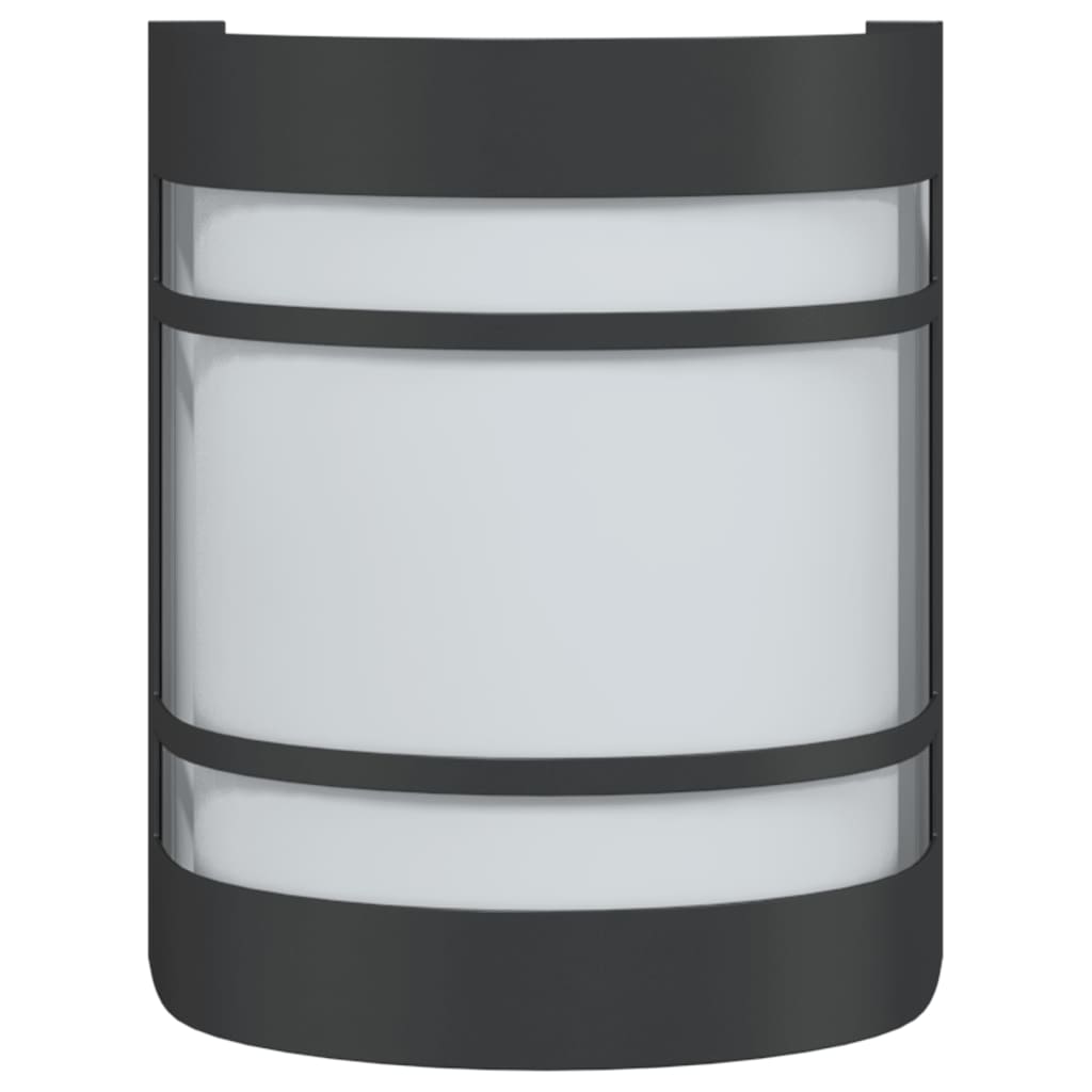 Buitenwandlamp roestvrij staal zwart is nu te koop bij PeponiXL, paradijselijk wonen!