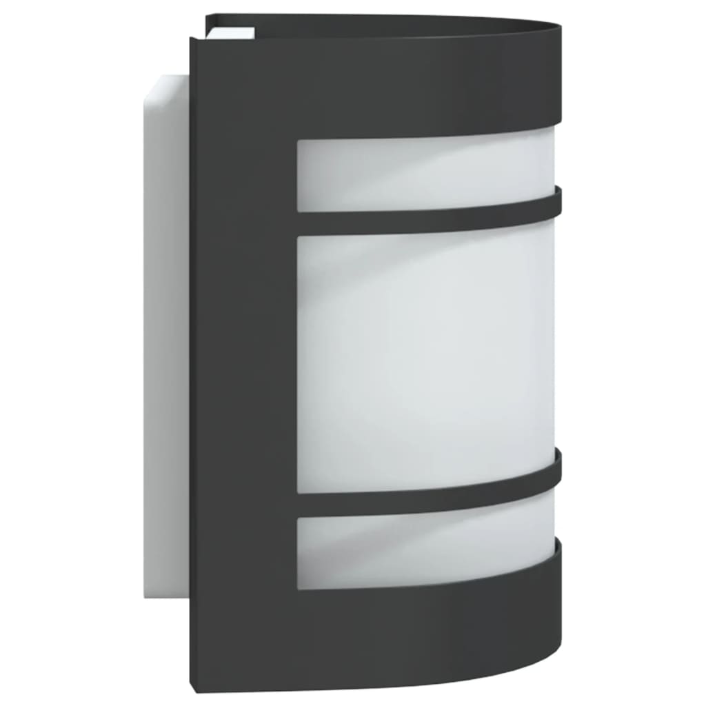 Buitenwandlamp roestvrij staal zwart is nu te koop bij PeponiXL, paradijselijk wonen!