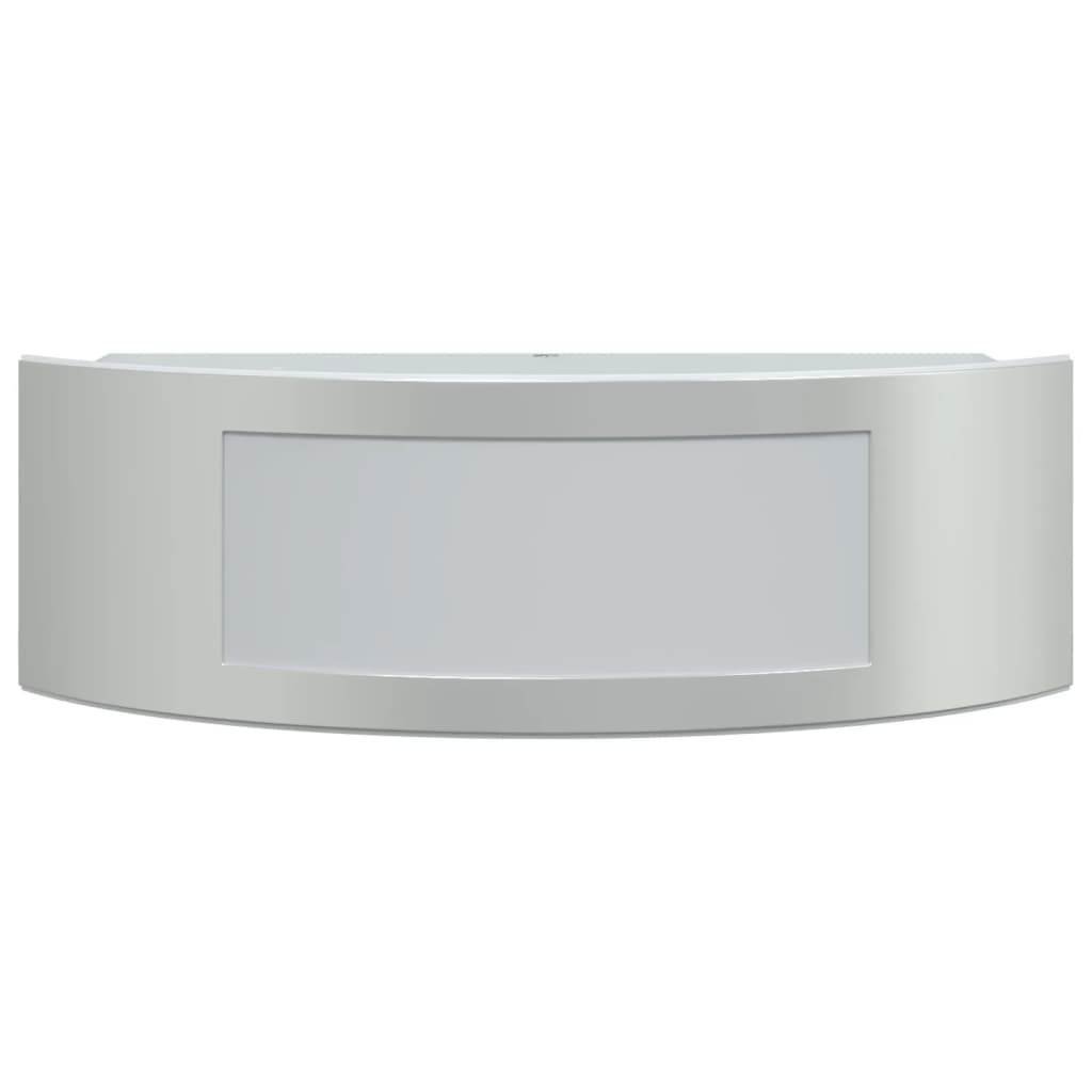 Buitenwandlampen 2 st roestvrij staal zilverkleurig is nu te koop bij PeponiXL, paradijselijk wonen!