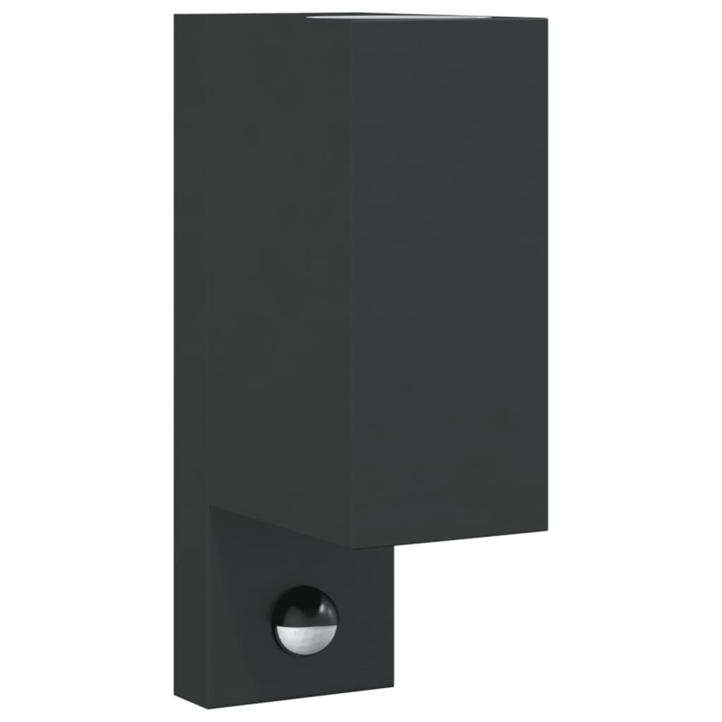 Buitenwandlamp met sensor gegoten aluminium zwart is nu te koop bij PeponiXL, paradijselijk wonen!