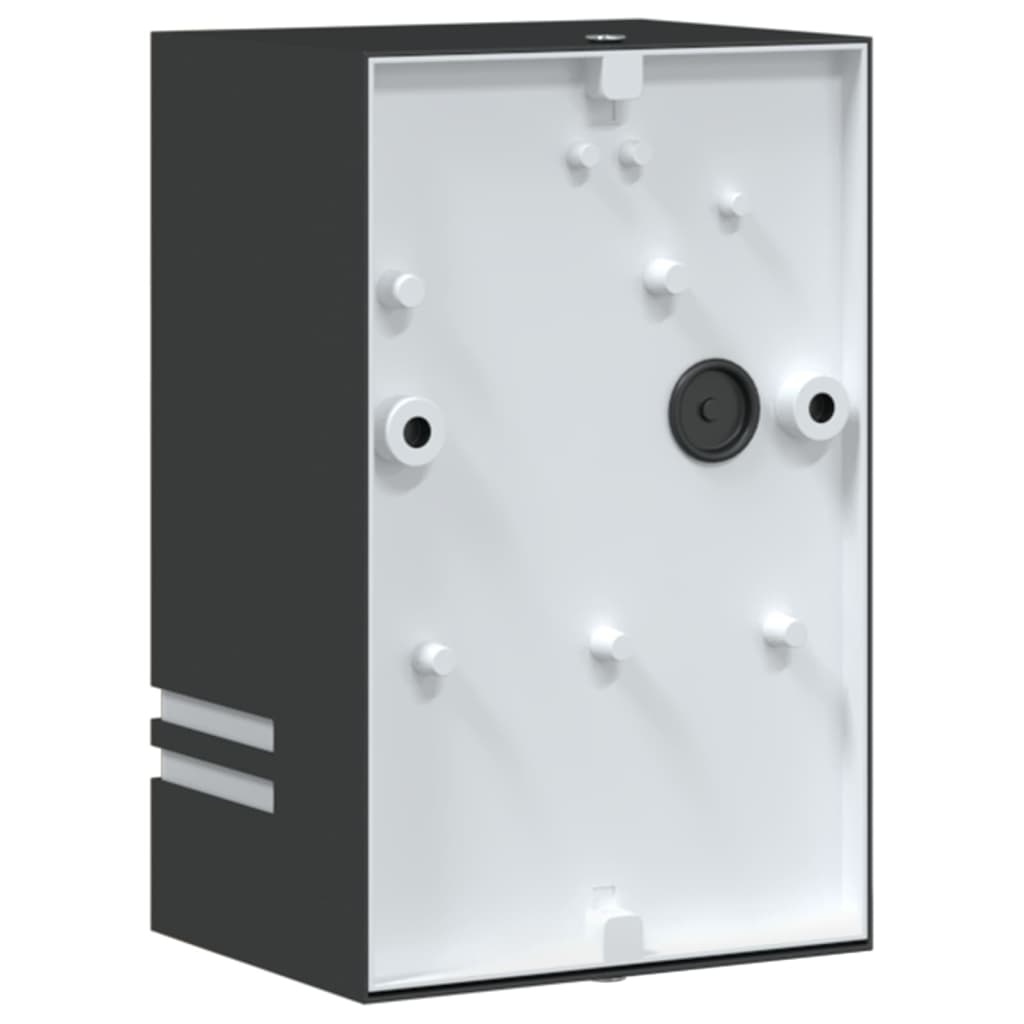 Buitenwandlamp roestvrij staal zwart is nu te koop bij PeponiXL, paradijselijk wonen!